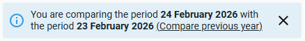 Screenshot of the energy compare alert card